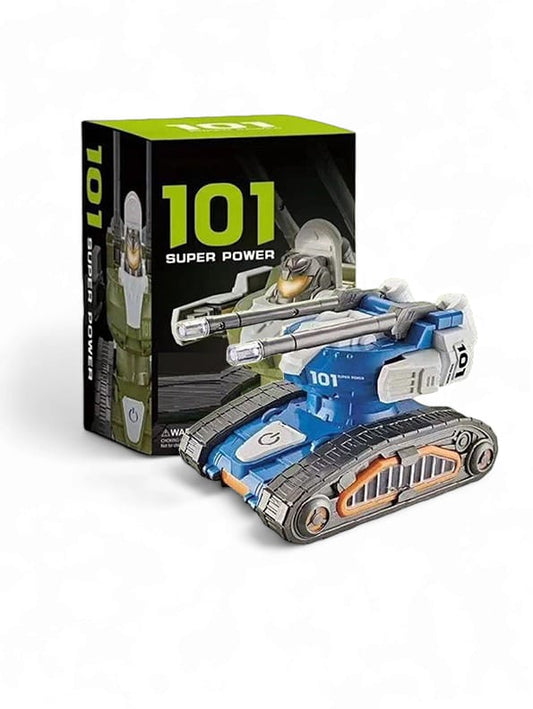 101 Super Power Tank Toy For Kids - Blue (L-40)