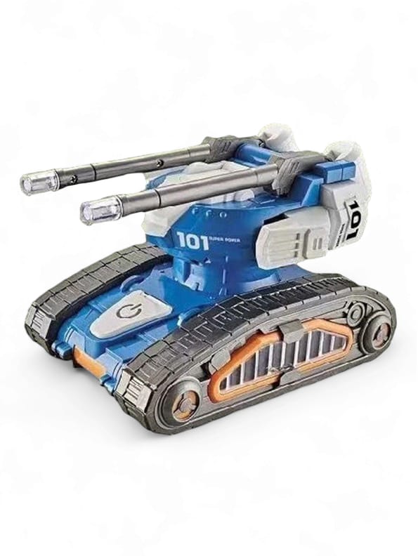 Super Power Tank Toy for Kids - Blue (L-40) | High-Quality Tank Playset