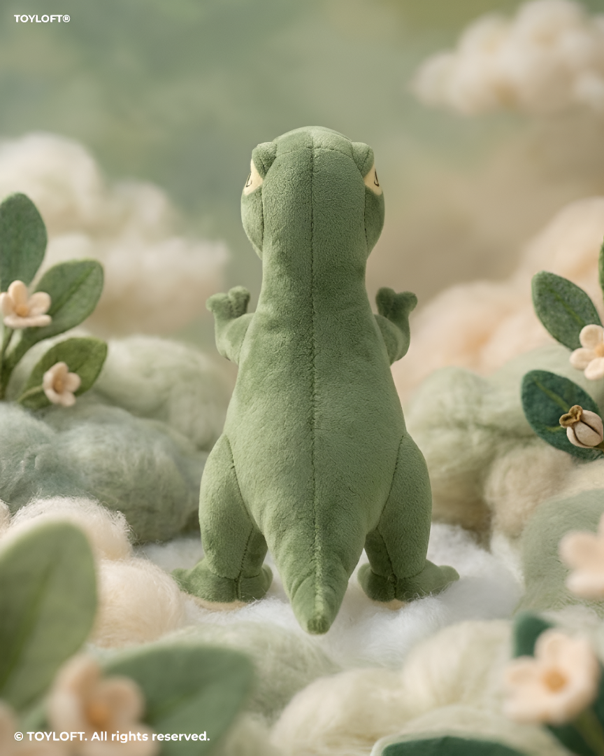 10 Inch T-Rex Dinosaur Soft Toy – Cute Stuffed Animal Plushie Green ST14196.