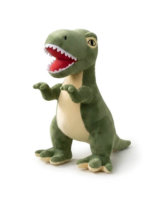 10 Inch T-Rex Dinosaur Soft Toy – Cute Stuffed Animal Plushie Green ST14196.