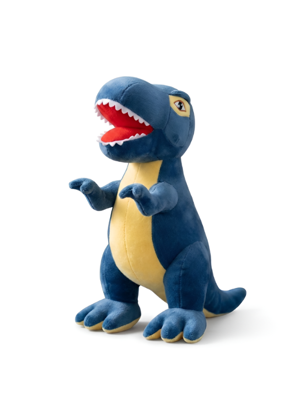 10 Inch T-Rex Dinosaur Soft Toy – Cute Stuffed Animal Plushie Blue T14196.