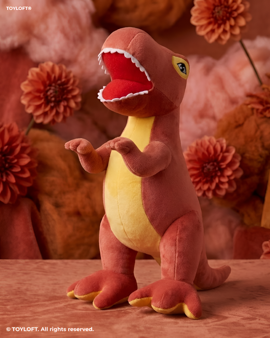 10 Inch T-Rex Dinosaur Soft Toy – Cute Stuffed Animal Plushie Red ST14196.