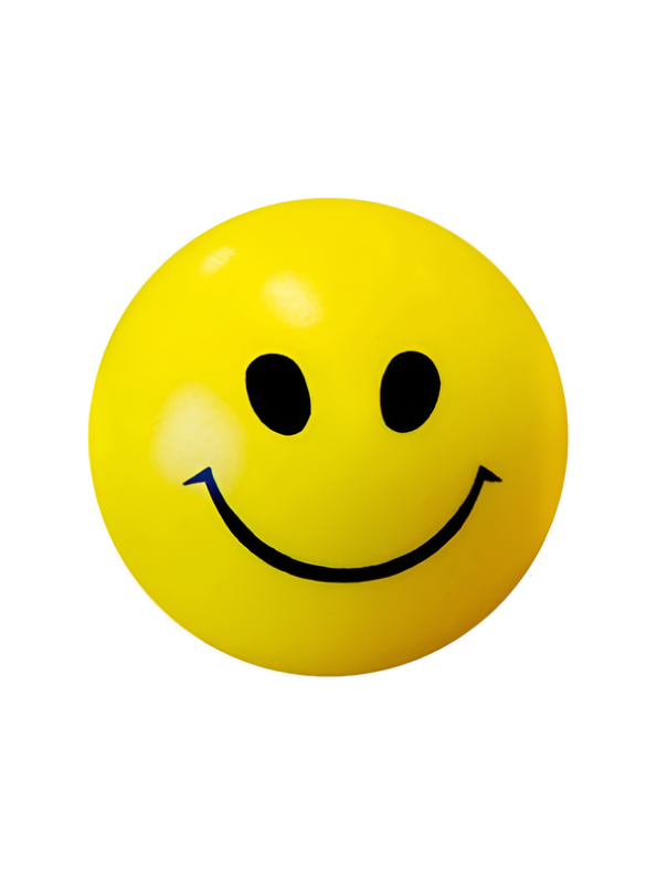 12-Pack Yellow Smiley Face Stress Relief Foam Balls (2-Inch) – Soft Squeeze PU Sensory Balls LMI8691