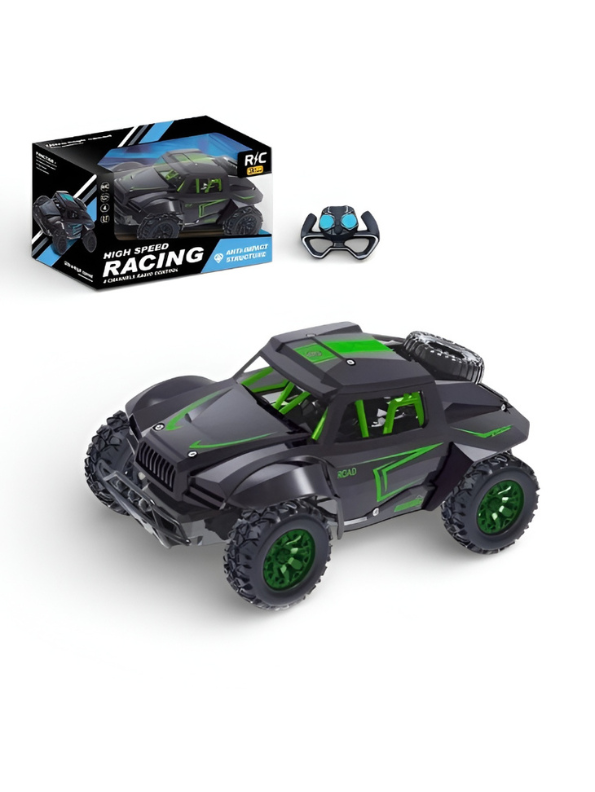 1:20 High-Speed RC Monster Truck, 4CH Remote Control Car Green & Black MD3012.