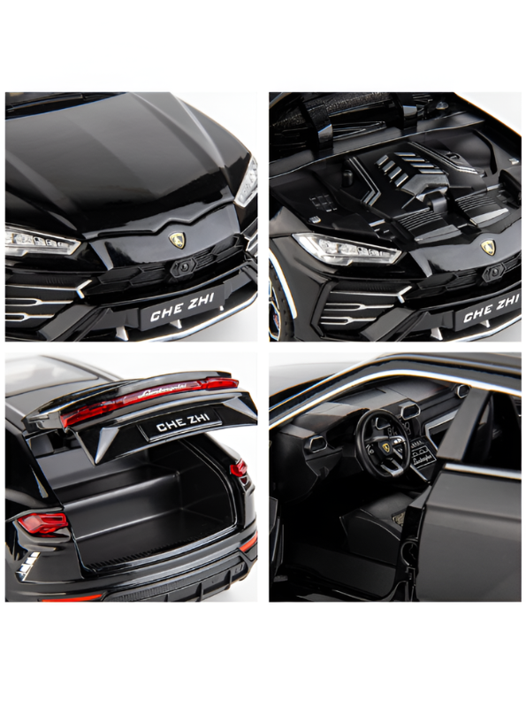 Lamborghini Urus Diecast Car 1:24 Scale With Smoke Effect Collectible Toy SUV Model with Sound and Light LMI15496