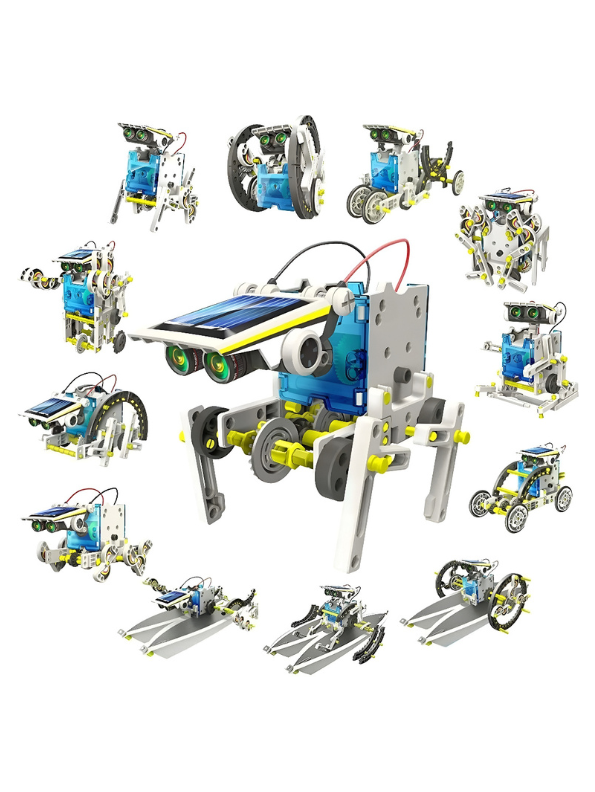 13-in-1 DIY STEM Solar Robot Kit – Battery-Free Educational Science Building Toy for Kids TV632
