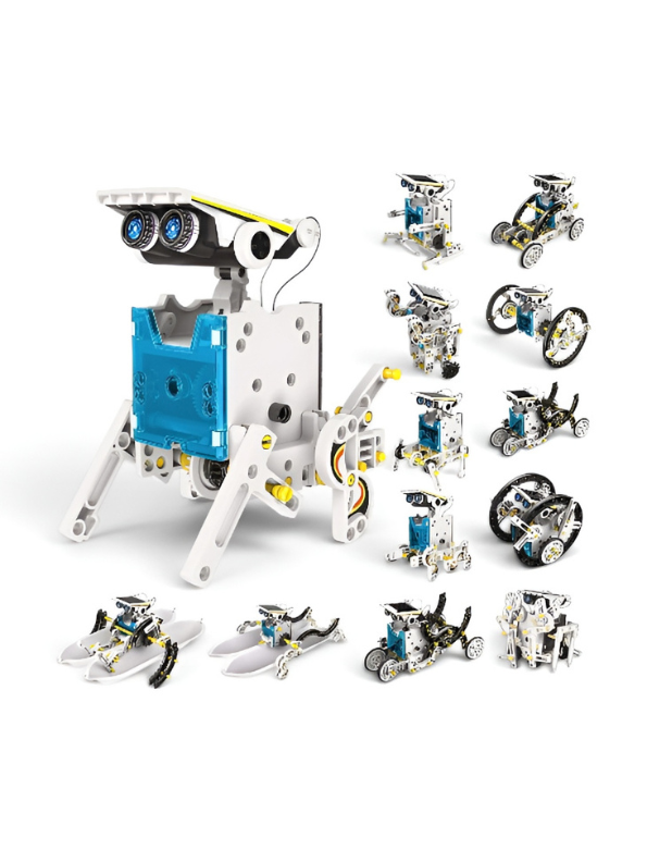 13-in-1 DIY STEM Solar Robot Kit – Battery-Free Educational Science Building Toy for Kids TV632