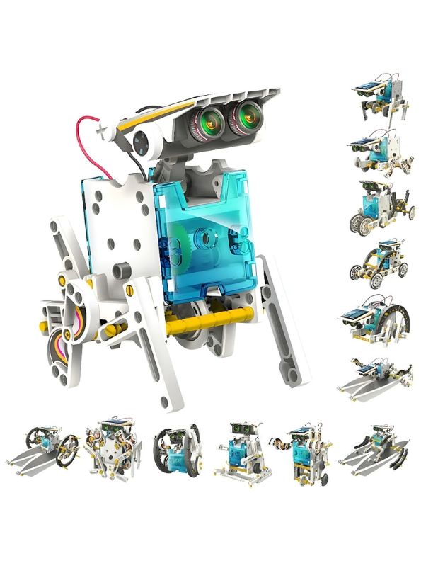 13-in-1 DIY STEM Solar Robot Kit – Battery-Free Educational Science Building Toy for Kids TV632