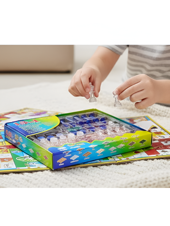 13-in-1 Family Board Game Set – Multi-Game Combo with Chess, Checkers, Ludo & Classic Games LMI928.