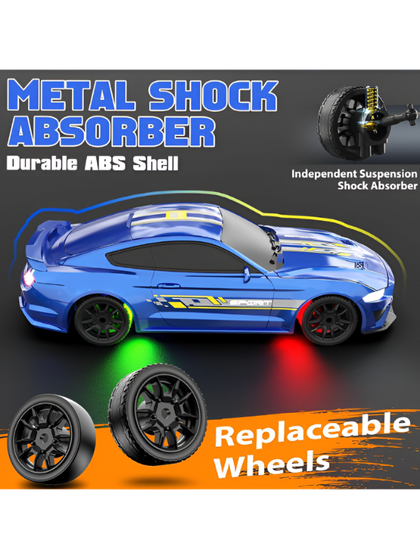 Drift RC Car – Blue 4WD High-Speed 1:43 Scale Remote Control Racing Car TV5918