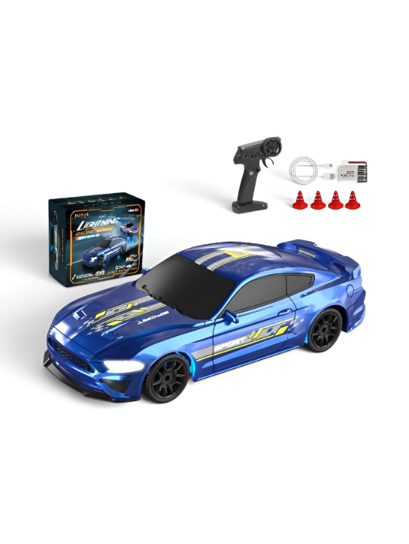 Drift RC Car – Blue 4WD High-Speed 1:43 Scale Remote Control Racing Car TV5918