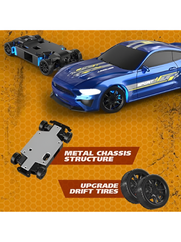 Drift RC Car – Blue 4WD High-Speed 1:43 Scale Remote Control Racing Car TV5918