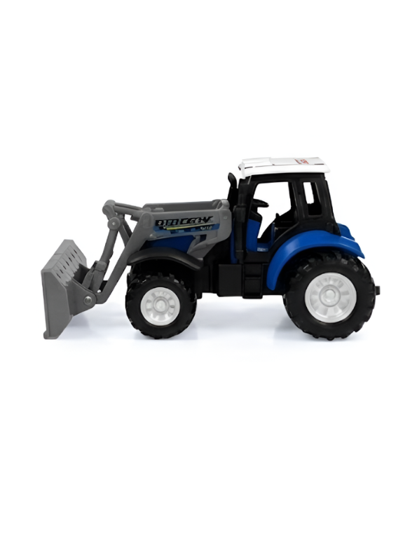1:64 Scale Mini RC Tractor Toy with Acrylic Display Case Dozer Blade MD578.