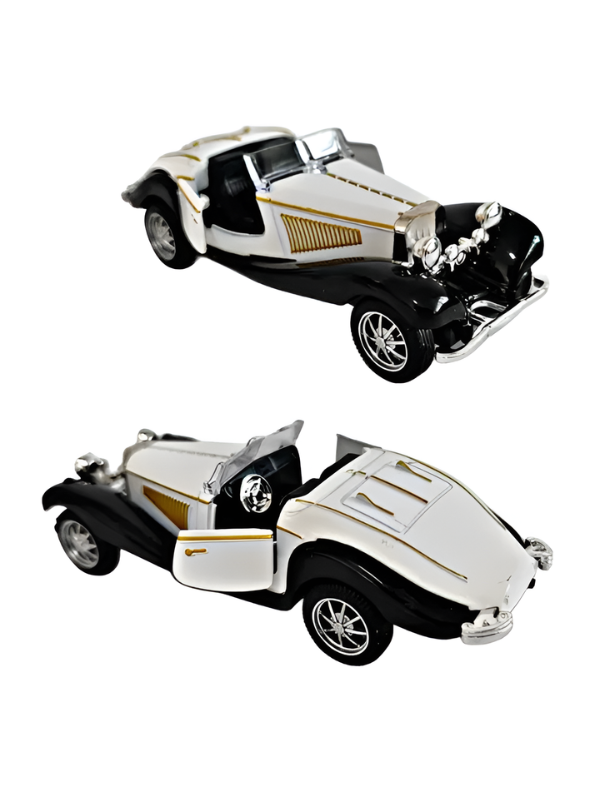 1936 Mercedes-Benz 500K Special Roadster  Vintage Diecast Model Car – 1:36 Premium Alloy Pull-Back Miniature Car Openable Doors LMI16724