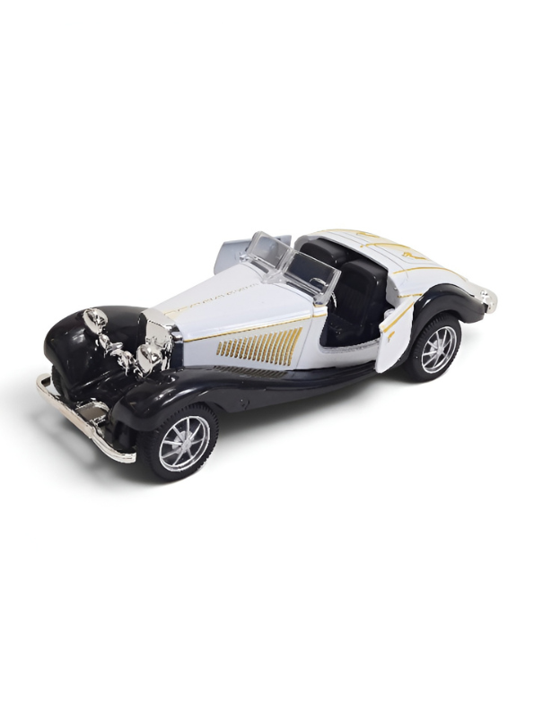 1936 Mercedes-Benz 500K Special Roadster  Vintage Diecast Model Car – 1:36 Premium Alloy Pull-Back Miniature Car Openable Doors LMI16724