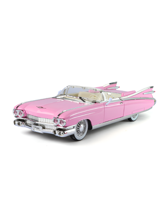 1959 Cadillac Eldorado Biarritz 1:24 Scale Diecast Vintage Classic Model Car Pink TV6639.