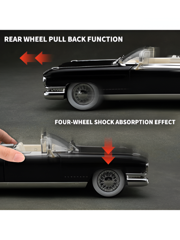 1959 Cadillac Eldorado Biarritz 1:24 Scale Diecast Vintage Classic Model Car Black TV6639.