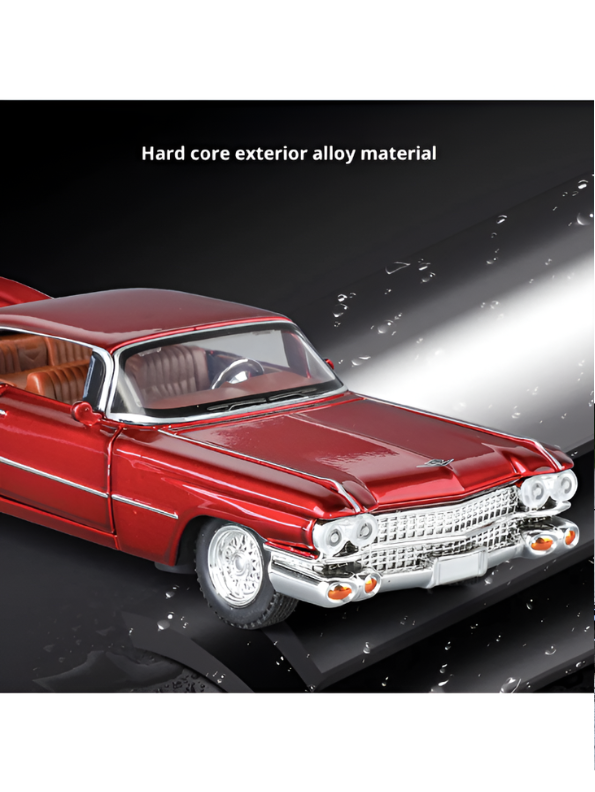 1959 Cadillac Series 62 Diecast Model Car 1:24 Scale – Classic Vintage American Luxury Collectible TV6123.