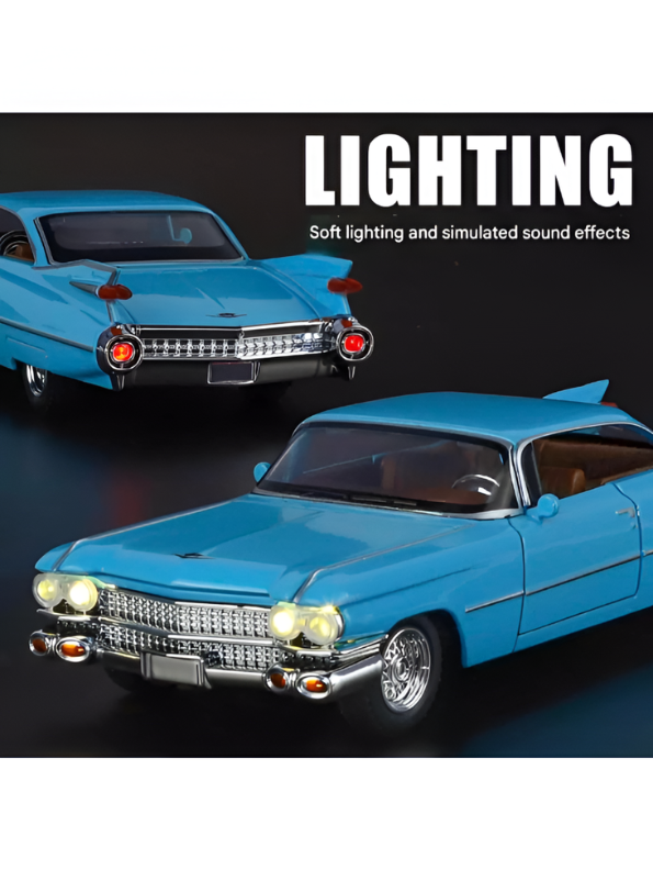 1959 Cadillac Series 62 Diecast Model Car 1:32 Scale – Classic Vintage American Luxury Collectible TV6280.