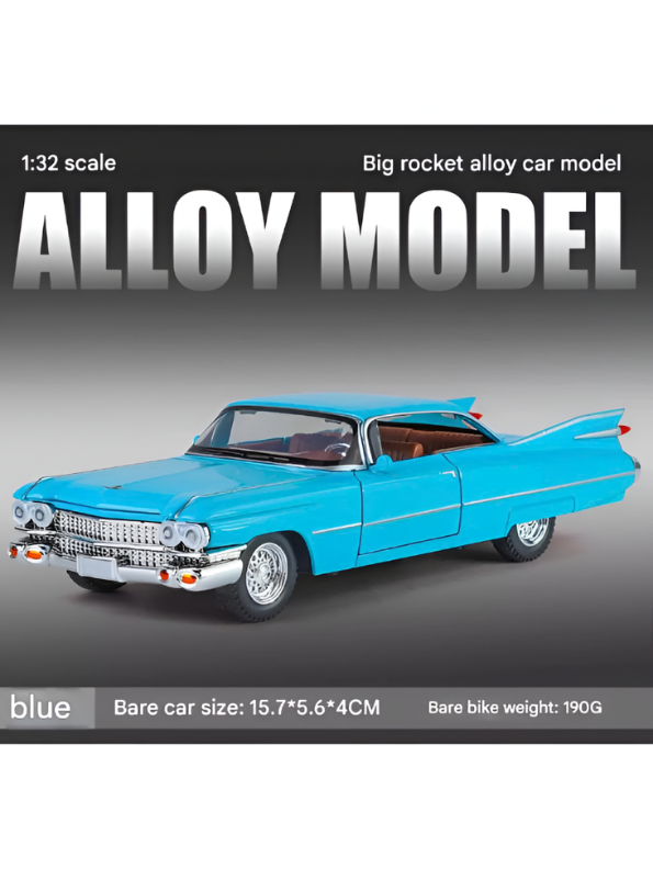 1959 Cadillac Series 62 Diecast Model Car 1:32 Scale – Classic Vintage American Luxury Collectible TV6280.