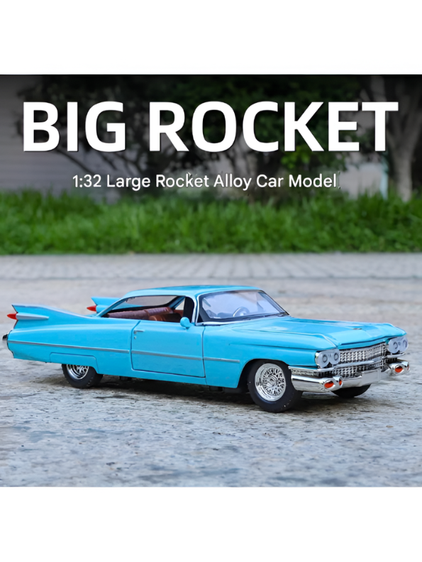 1959 Cadillac Series 62 Diecast Model Car 1:32 Scale – Classic Vintage American Luxury Collectible TV6280.
