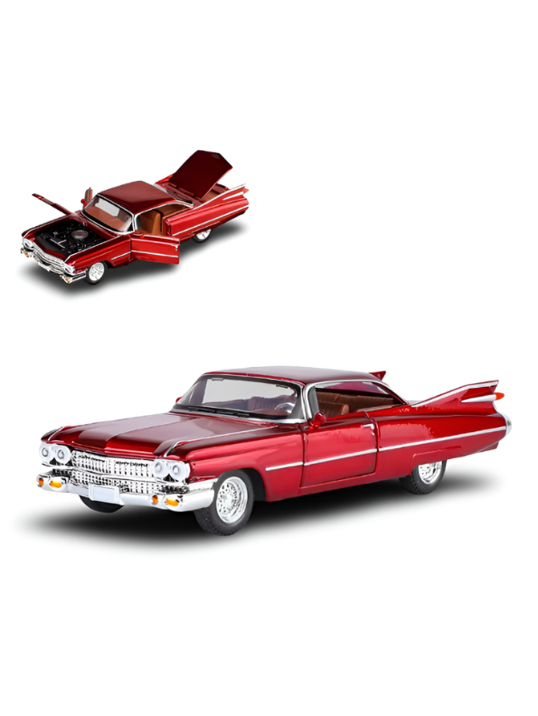 1959 Cadillac Series 62 Diecast Model Car 1:24 Scale – Classic Vintage American Luxury Collectible TV6123.