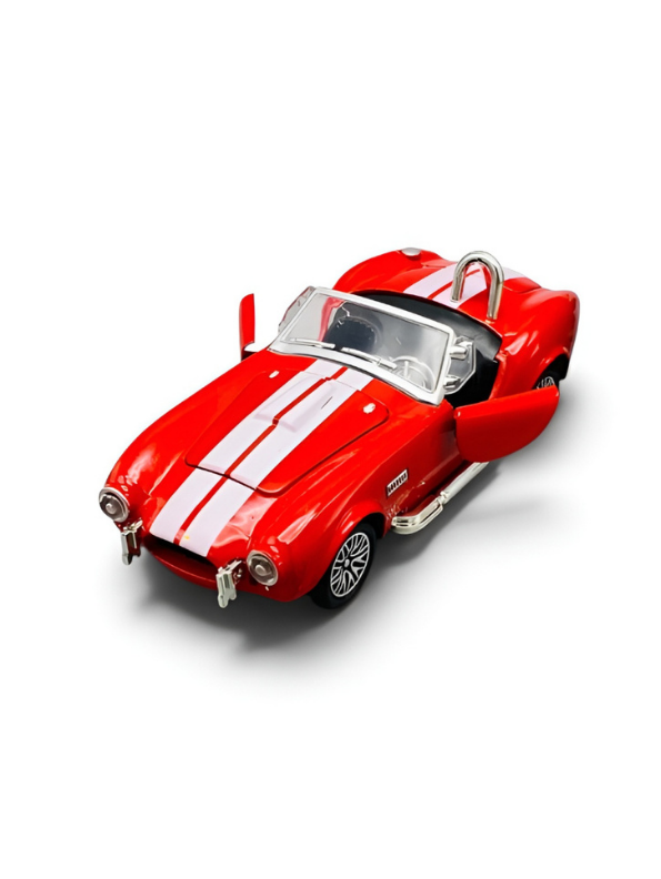 1965 Shelby Cobra 427 S/C Diecast Car 1:22 Scale Red MD608.