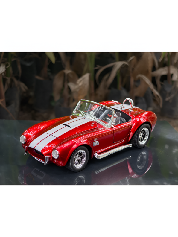 1965 Shelby Cobra 427 S/C Diecast Car 1:22 Scale Red MD608.