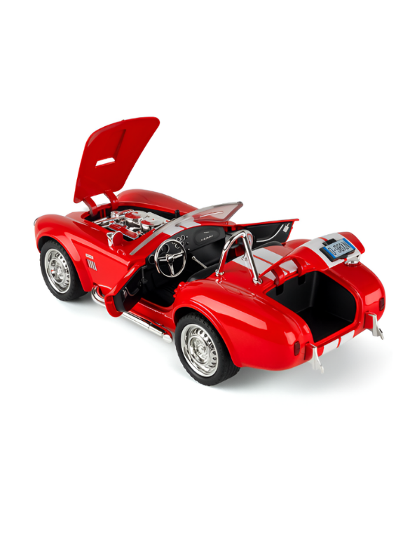 1965 Shelby Cobra 427 S/C Diecast Car 1:22 Scale Red MD608.