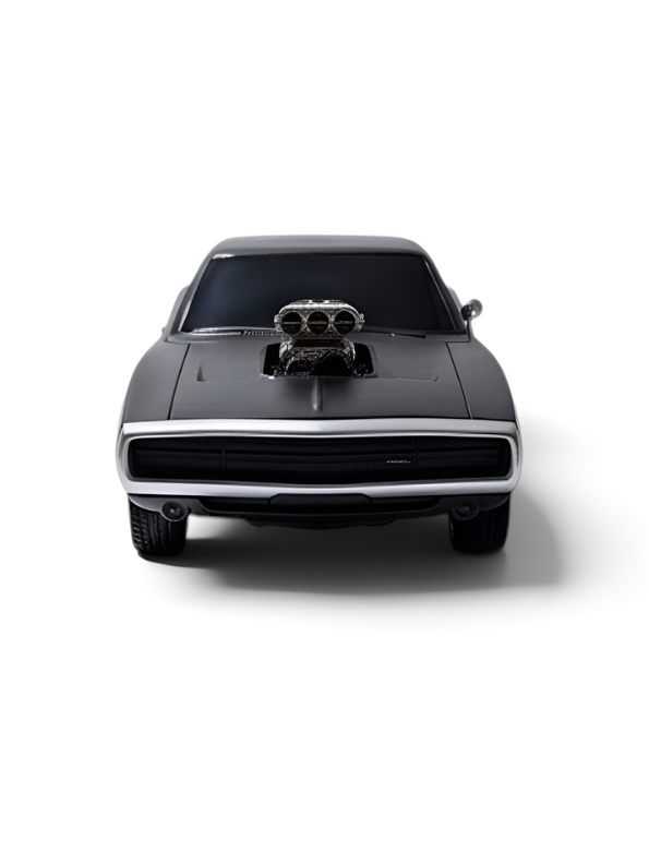 1970 Charger R/T Remote Control Car – Matte Black 1:16 Scale RC Muscle Car Toy