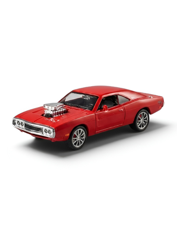 1970 Dodge Charger Diecast Alloy Model Car 1:24 Scale | Lights, Sound & Pull-Back Action TV5608