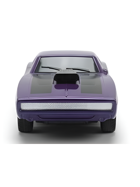 1970 Dodge Charger R/T Classic Muscle Car 1:24 Scale– Purple Diecast Toy Car MD284.