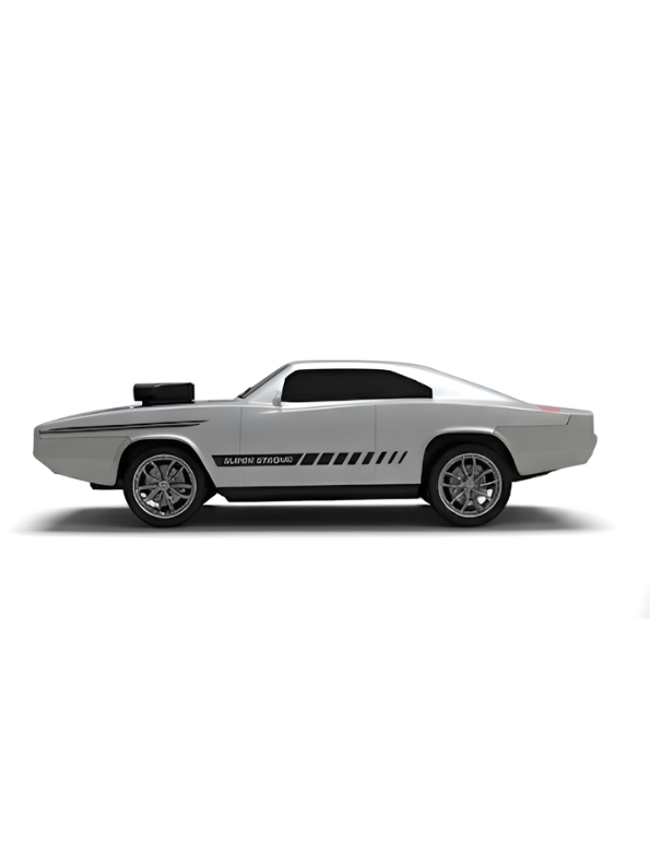 1970 Dodge Charger R/T Classic Muscle Car 1:24 Scale– Silver Diecast Toy Car MD284.