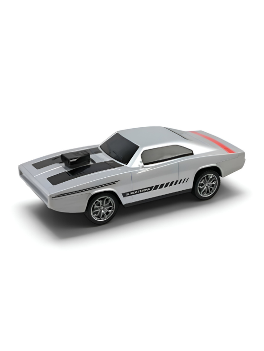 1970 Dodge Charger R/T Classic Muscle Car 1:24 Scale– Silver Diecast Toy Car MD284.