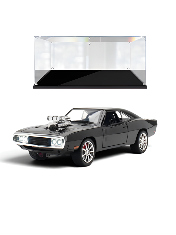 1970 Dodge Charger R/T Diecast Muscle Car Scale 1:32 with Clear Acrylic Display Case MD28