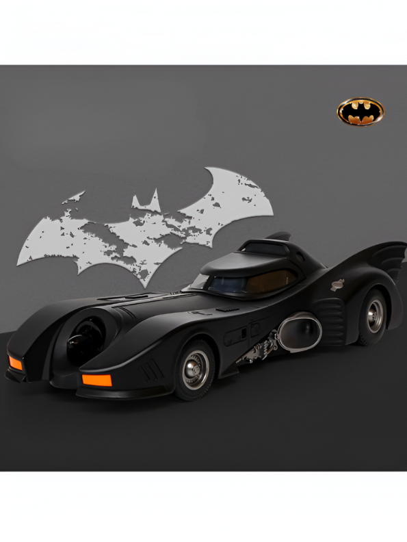 1989 Batmobile Diecast Car 1:18 Scale Alloy Collectible – Classic Batman Movie Vehicle Model NX16105.