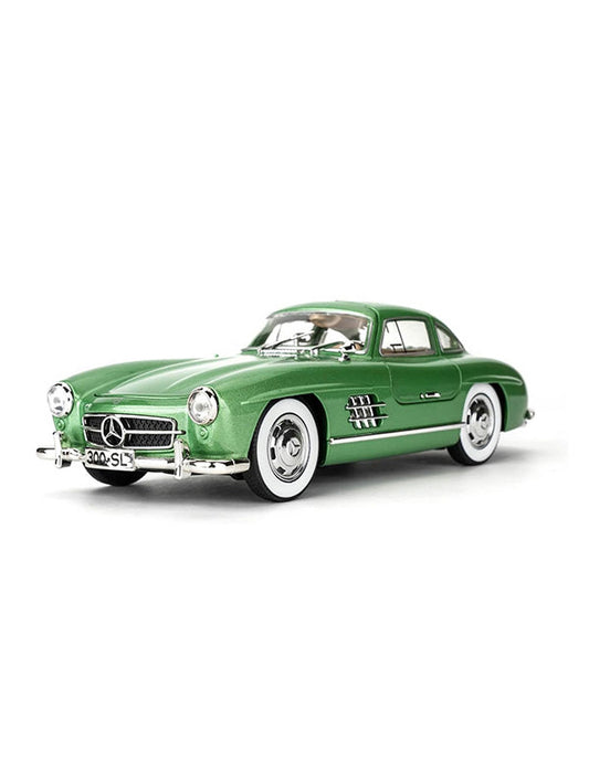 Mercedes Benz 300 SL Gullwing Metal Diecast Car Scale 1:24 - Green (TV-S-24) - Toyloft