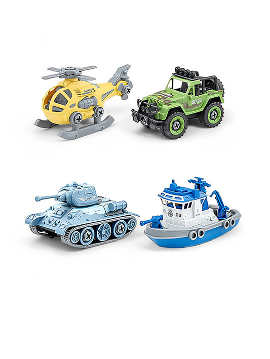 Military Army Vehicles Car 4 Pack Toy For Kids (L-82) - Toyloft