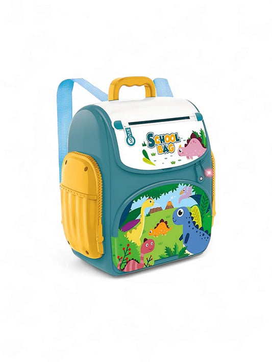 Musical Bunny School Bag Toy For Kids - Green (L-109)