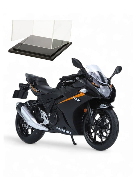 Buy Black Suzuki GSX-250R Metal Model Diecast Bike - Scale 1:12 with Acrylic Transparent Box - TV-O-24 | Collectible Motorcycle Replica