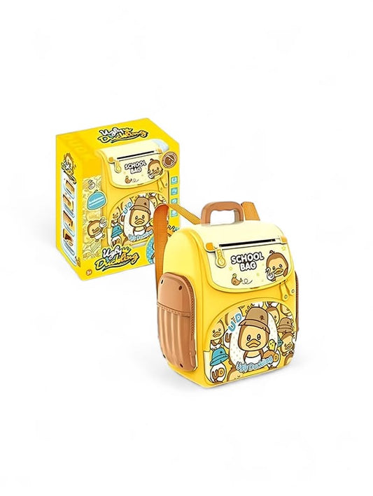 Musical Bunny School Bag Toy For Kids - Yellow (L-109)