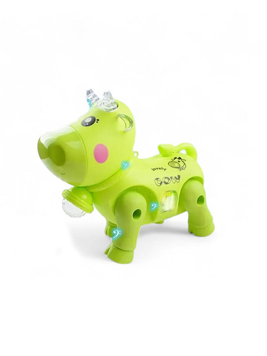 Electric Green Plastic Cow Toy for Kids - Fun Interactive Toy with Sounds and Motion | Great Gift for Toddlers - Toyloft