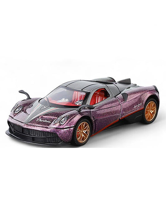 Pagani Model 1:32 Scale Diecast Car - Purple Metal Collectible | TV-N-24 - Toyloft