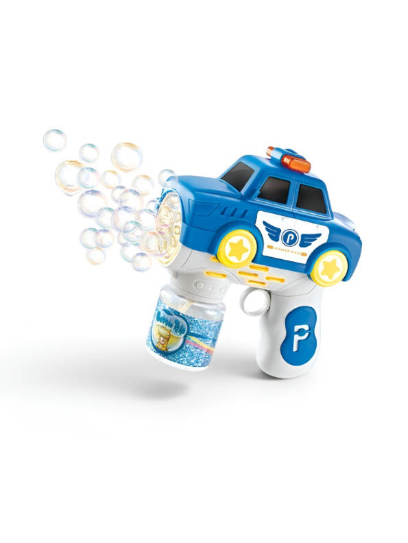 2-in-1 Electric Police Car Bubble Gun LMI16590.