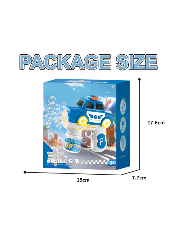 2-in-1 Electric Police Car Bubble Gun LMI16590.