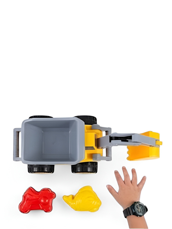 2-in-1 Kids Construction Truck Toy – Friction Powered Excavator & Dump Truck TV3529.