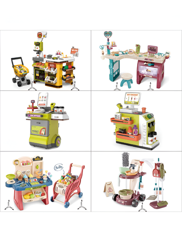 2-in-1 Kids Kitchen Playset with Water Dispenser & Accessories | Toddler Cooking Pretend Play Toy NX13727.