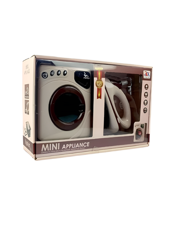 2-in-1 Kids Washing Machine & Iron Toy Set with Lights & Sound TV1564.