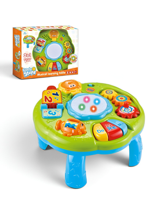 2-in-1 Musical Activity Table for Toddlers – Educational Learning Toy MD307.