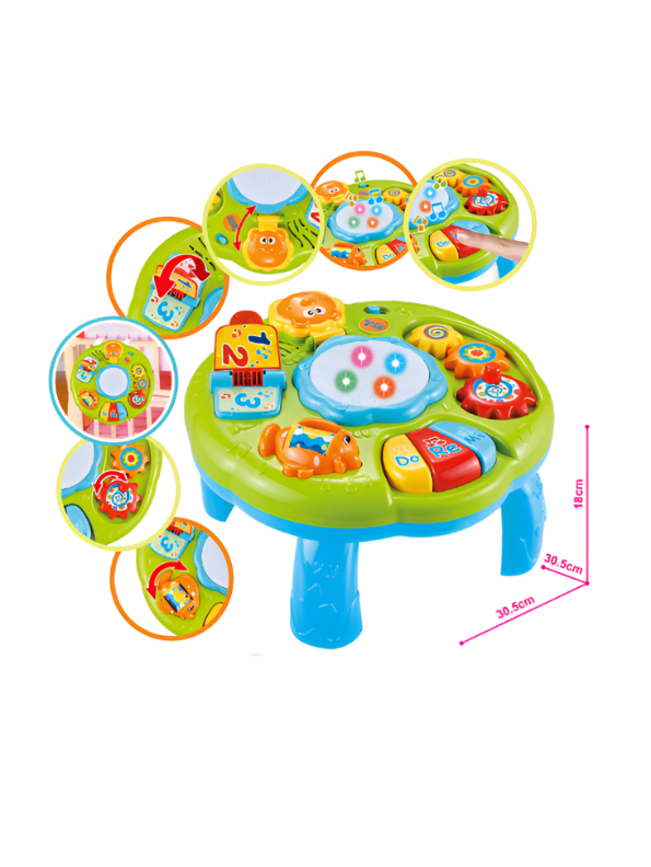 2-in-1 Musical Activity Table for Toddlers – Educational Learning Toy MD307.